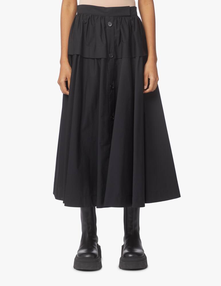 Sportmax Boemia midi skirt with bottons - black - picture 2 Sportmax Boemia midi skirt with bottons - black - picture 2