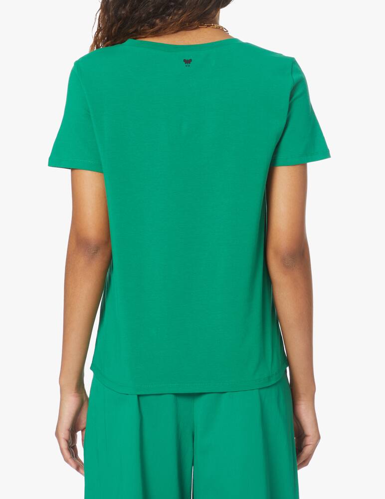 rinascente Weekend Max Mara T-shirt in cotone Multif - verde