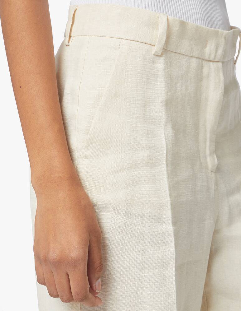 rinascente Weekend Max Mara Andreis linen palazzo trousers - white