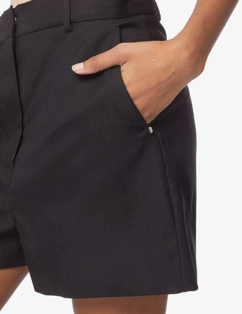 rinascente Sportmax Bermuda in misto cotone Cosmos - nero