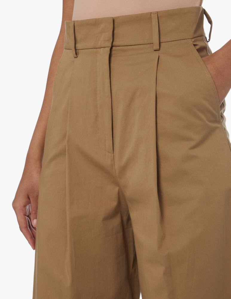 rinascente Weekend Max Mara Pantaloni cropped con pences in cotone Mia - beige