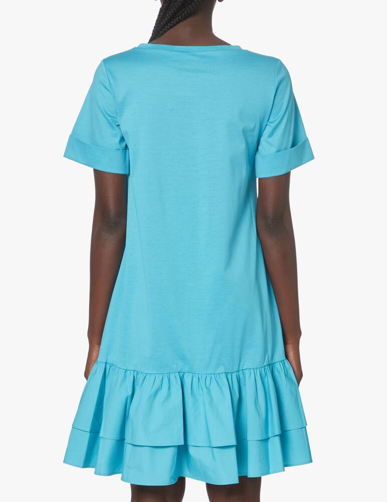 rinascente Weekend Max Mara Baccano cotton jersey dress - light blue