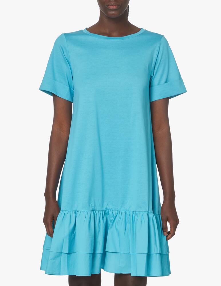 rinascente Weekend Max Mara Baccano cotton jersey dress - light blue