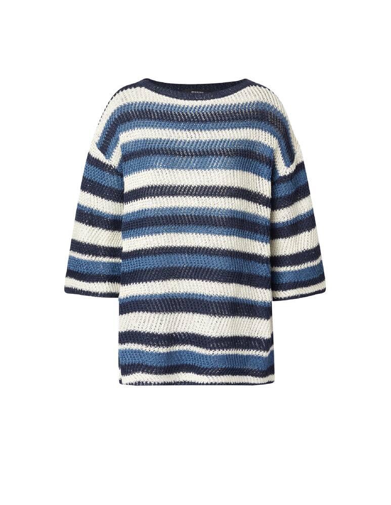 rinascente Weekend Max Mara Maglia con manica a 3/4 in cotone Gentile - blu