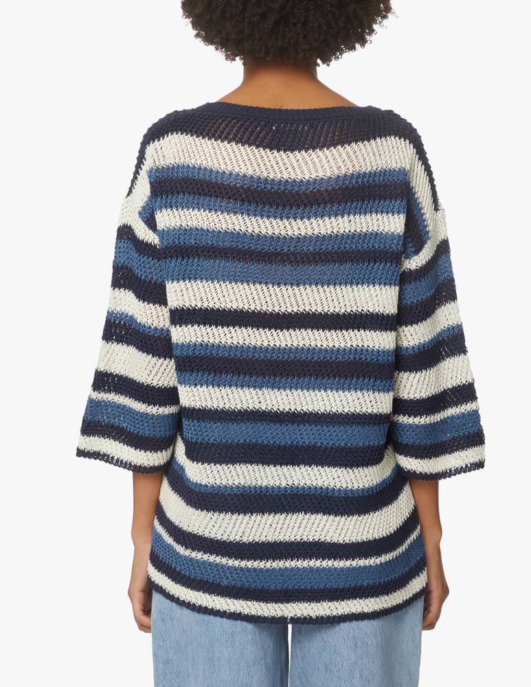 rinascente Weekend Max Mara Maglia con manica a 3/4 in cotone Gentile - blu