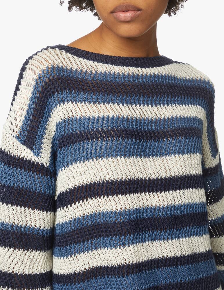 rinascente Weekend Max Mara Maglia con manica a 3/4 in cotone Gentile - blu