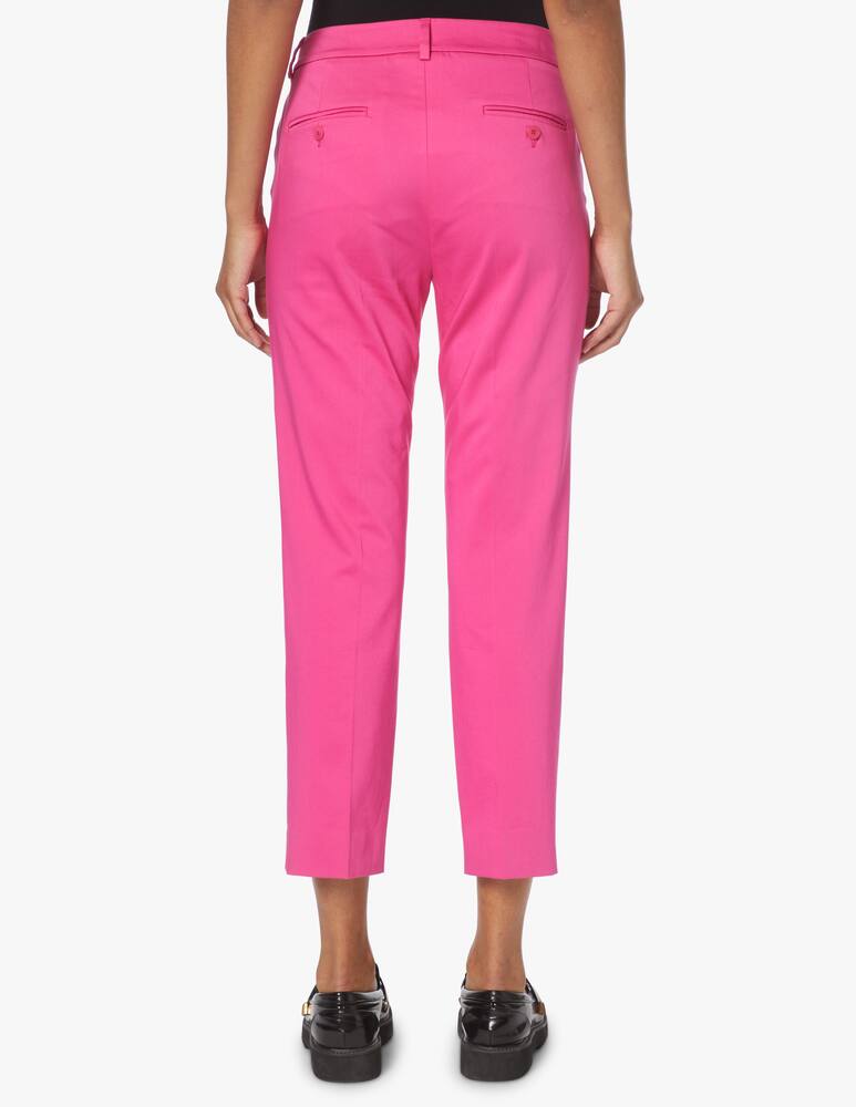 rinascente Weekend Max Mara Gineco cotton and linen blend cigarette trousers - pink