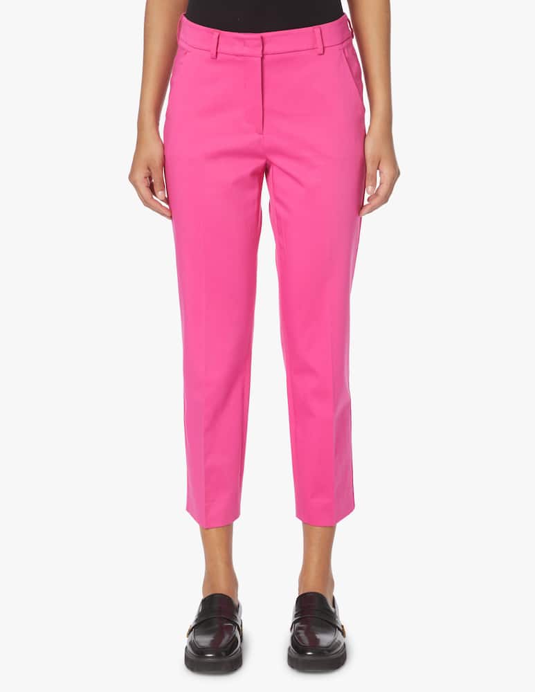 rinascente Weekend Max Mara Gineco cotton and linen blend cigarette trousers - pink