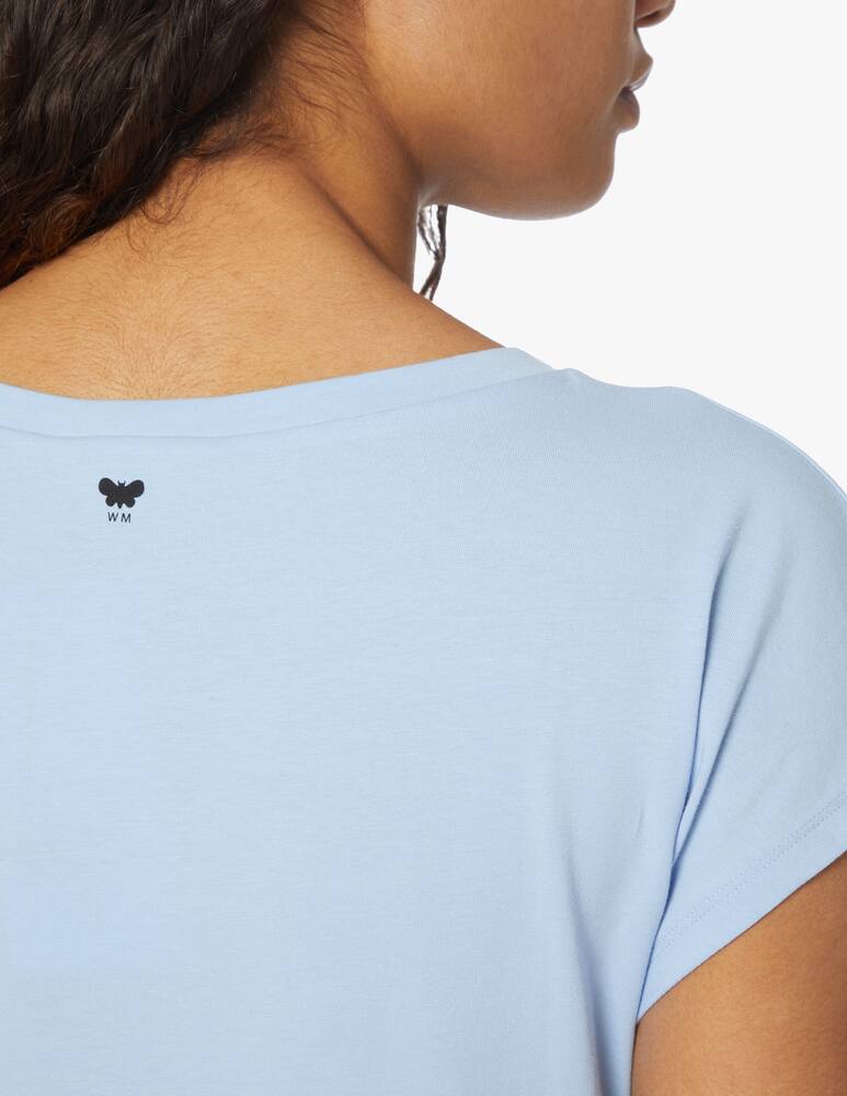 rinascente Weekend Max Mara Blusa in cotone con maniche a palloncino Multie - azzurro