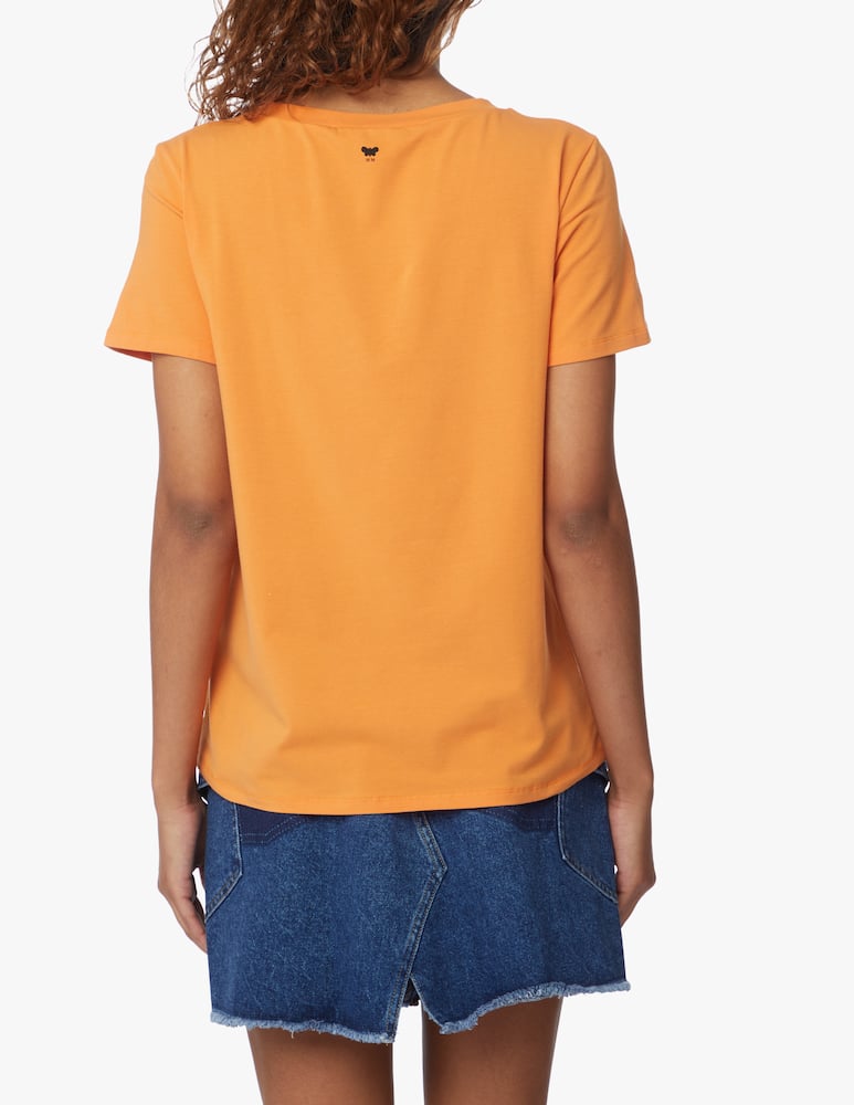rinascente Weekend Max Mara T-shirt in cotone Multif - arancione