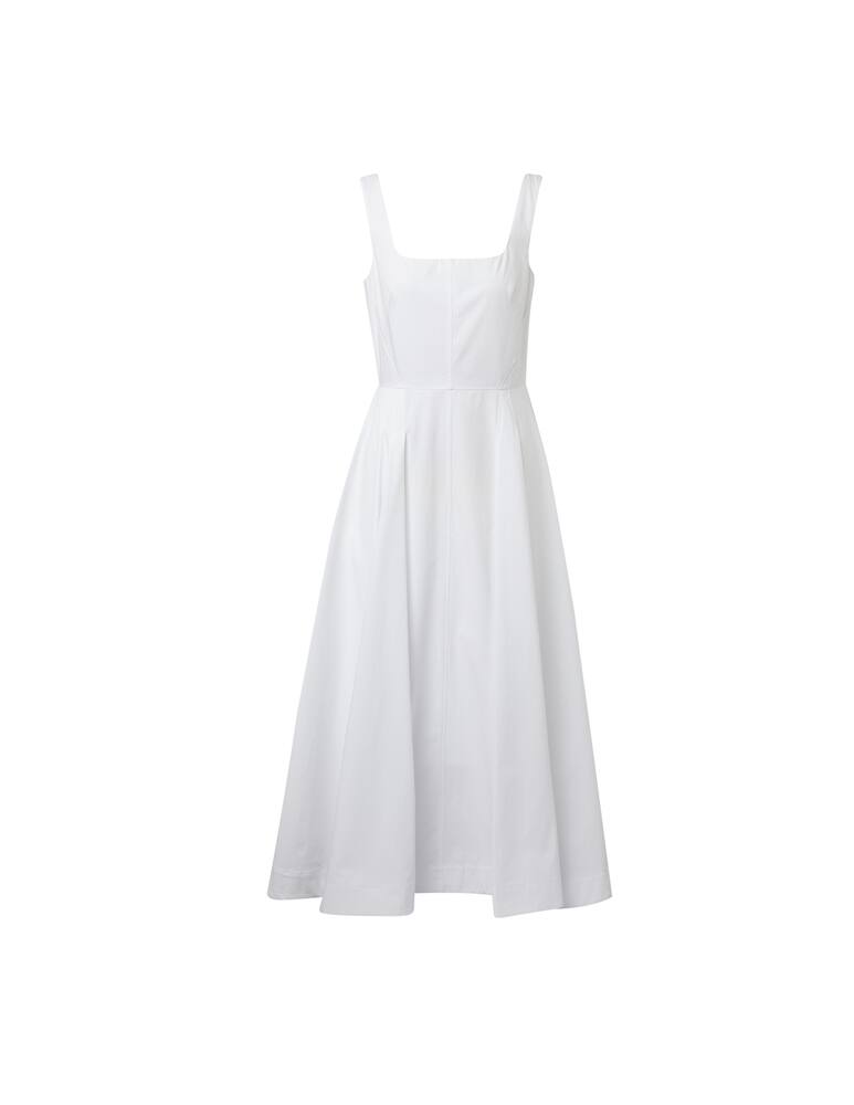 rinascente Sportmax Faida cotton midi dress - white