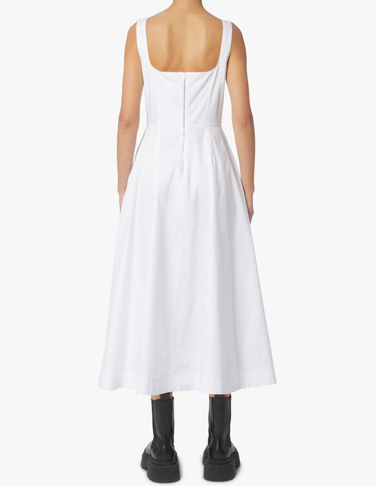 rinascente Sportmax Faida cotton midi dress - white