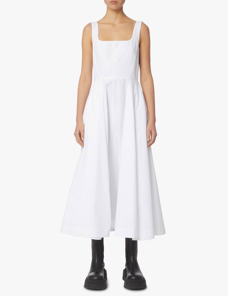 rinascente Sportmax Faida cotton midi dress - white