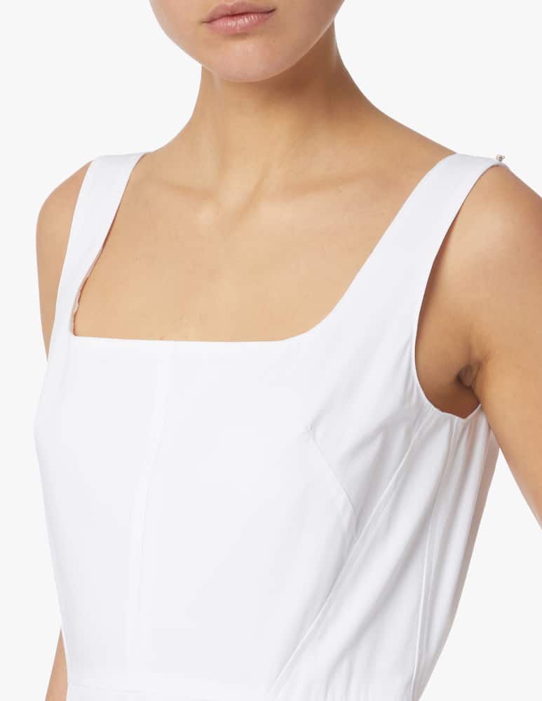 rinascente Sportmax Faida cotton midi dress - white