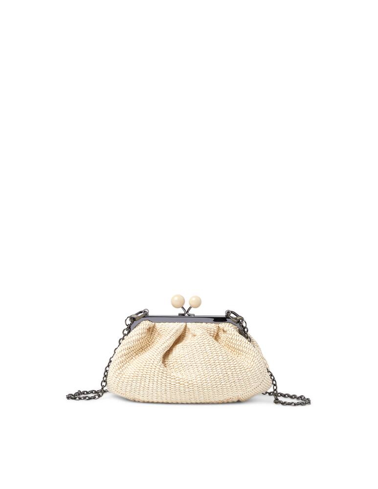 rinascente Weekend Max Mara Borsa a mano Pasticcino S Bard in rafia - bianco