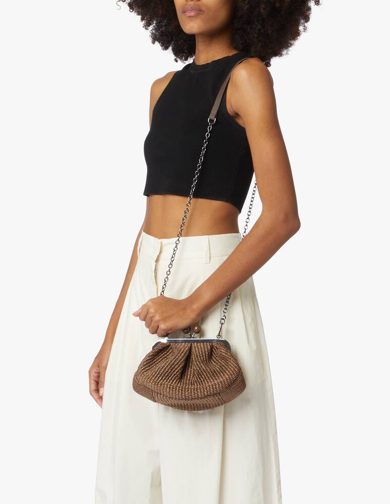 rinascente Weekend Max Mara Borsa a mano Pasticcino S Bard in rafia - marrone