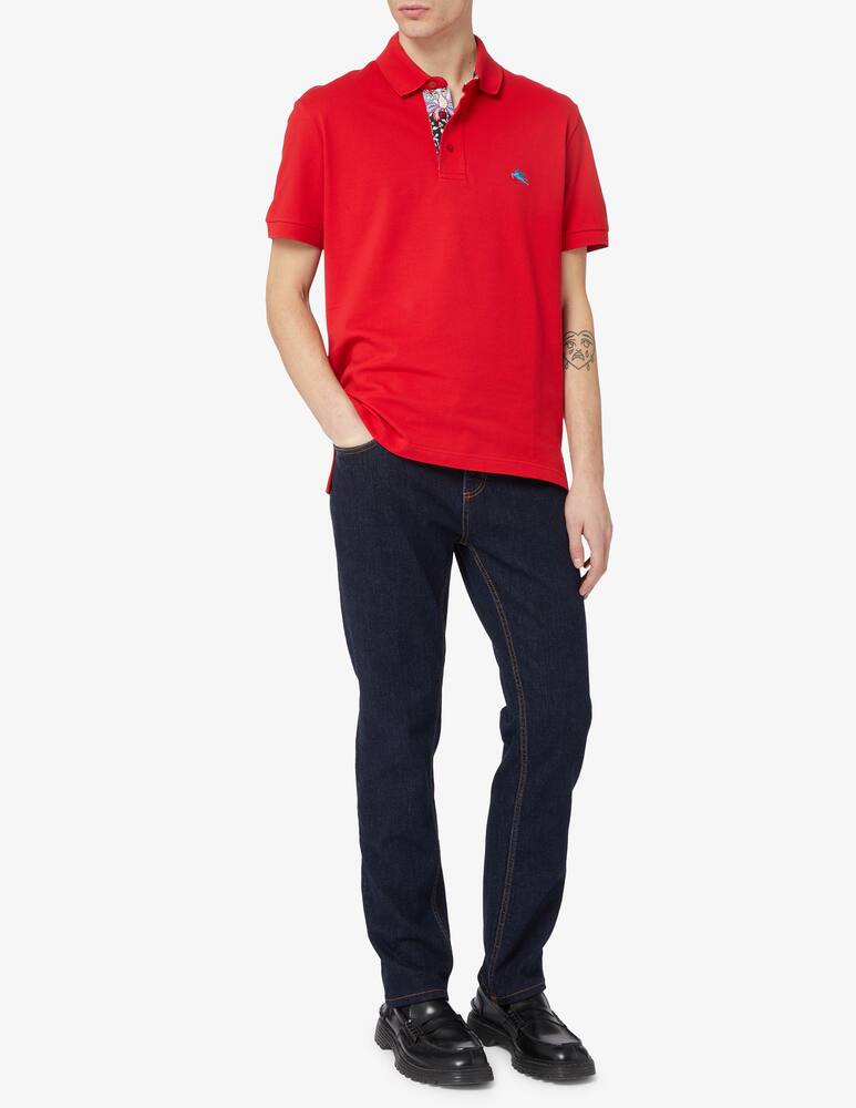 rinascente ETRO Polo roma maniche corte dettagli stampa 