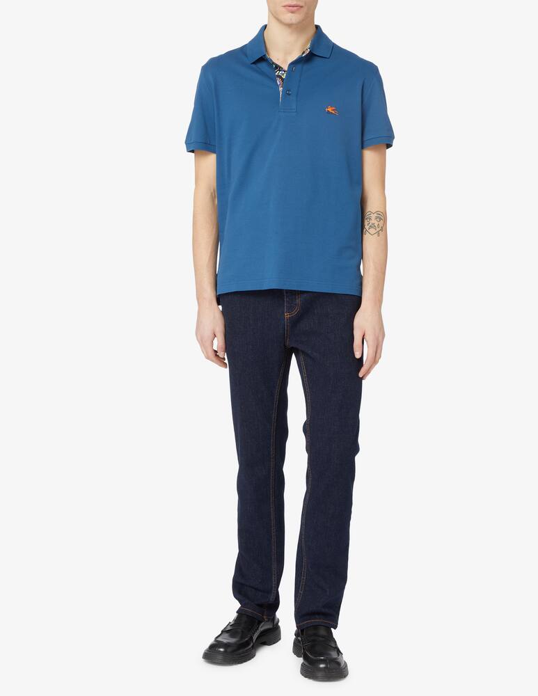 rinascente ETRO Polo roma maniche corte dettagli stampa 