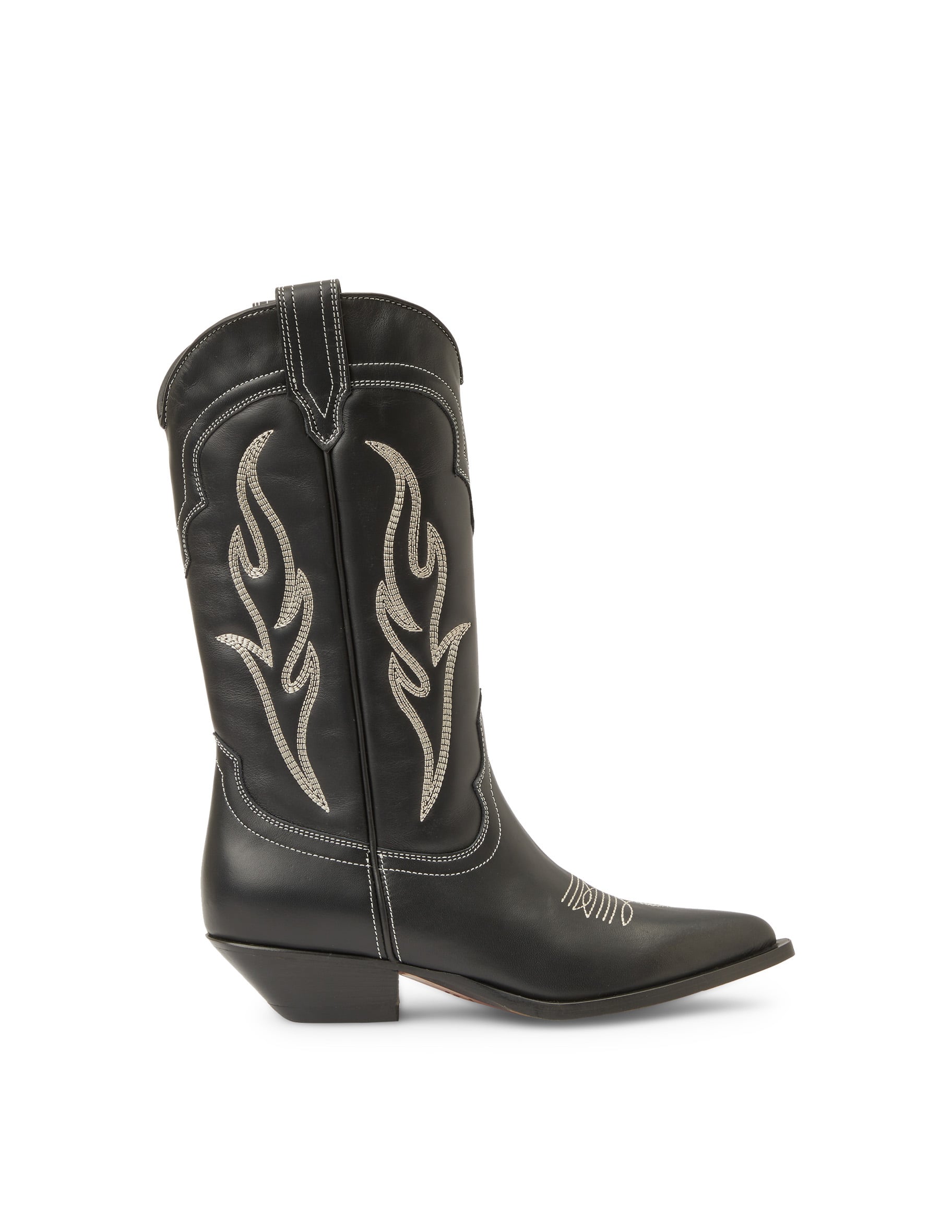 Shop Sonora Calf leather cowboy boots Santa Fe on Rinascente