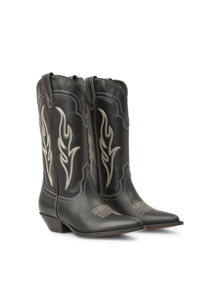 rinascente Sonora Stivale cowboy in pelle di vitello Santa Fe