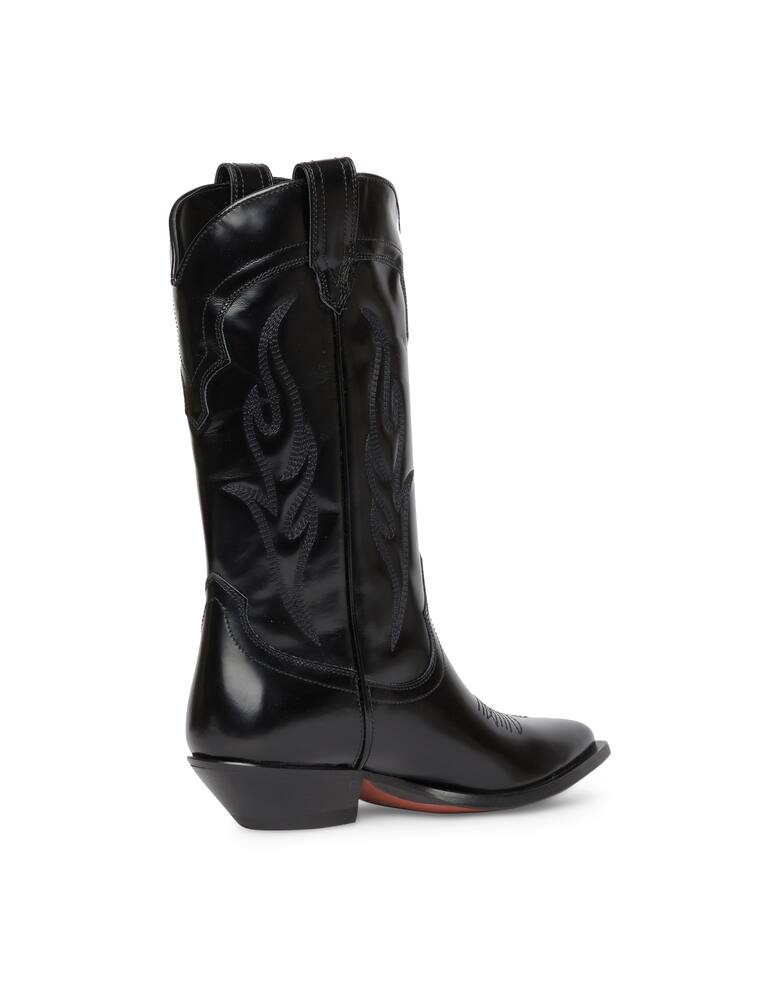 rinascente Sonora Brushed calf leather cowboy boots Santa Fe 