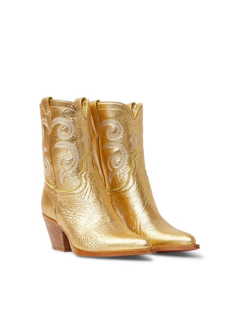 rinascente Sonora Perla leather boots - gold