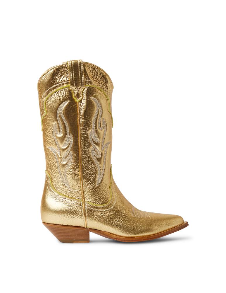 rinascente Sonora Santa Fe leather boots - gold
