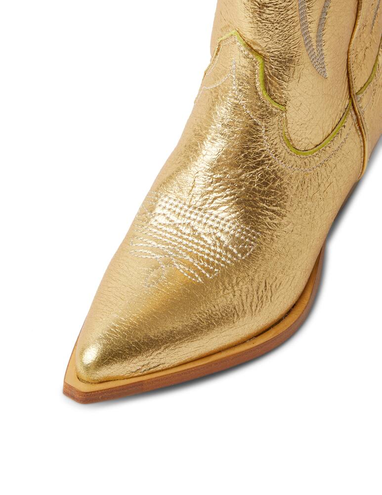 rinascente Sonora Santa Fe leather boots - gold