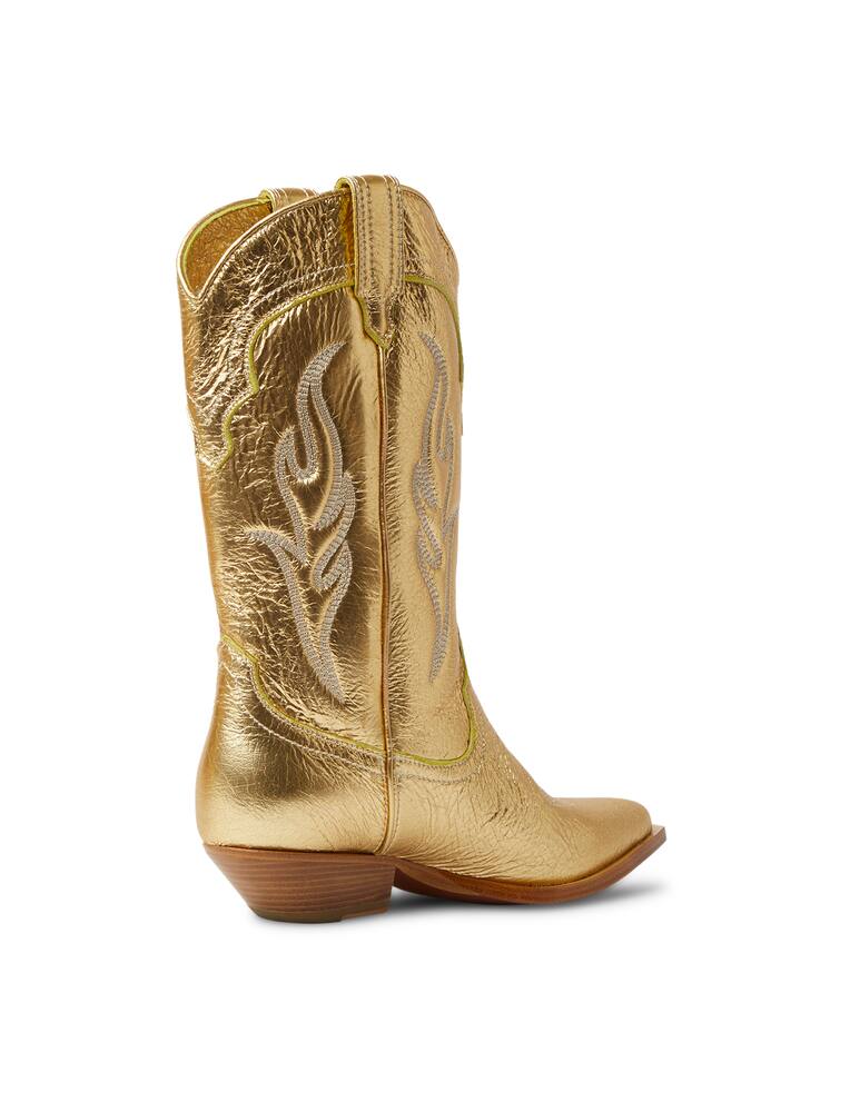 rinascente Sonora Santa Fe leather boots - gold