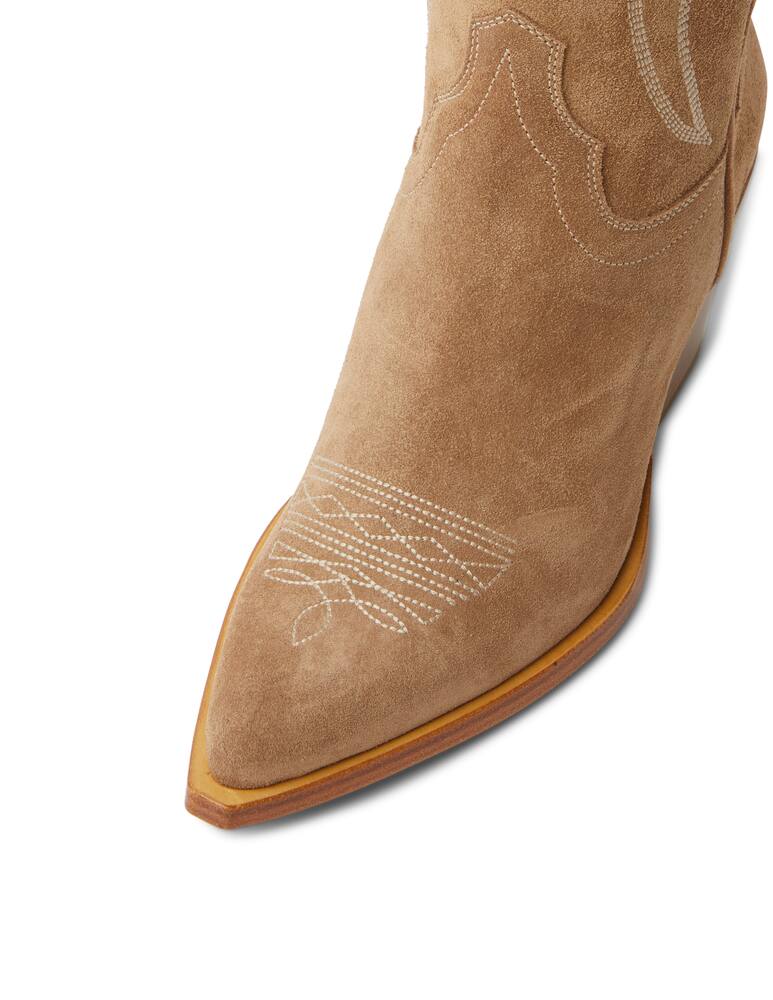 rinascente Sonora Stivalette in pelle scamosciata Santa Fe - marrone