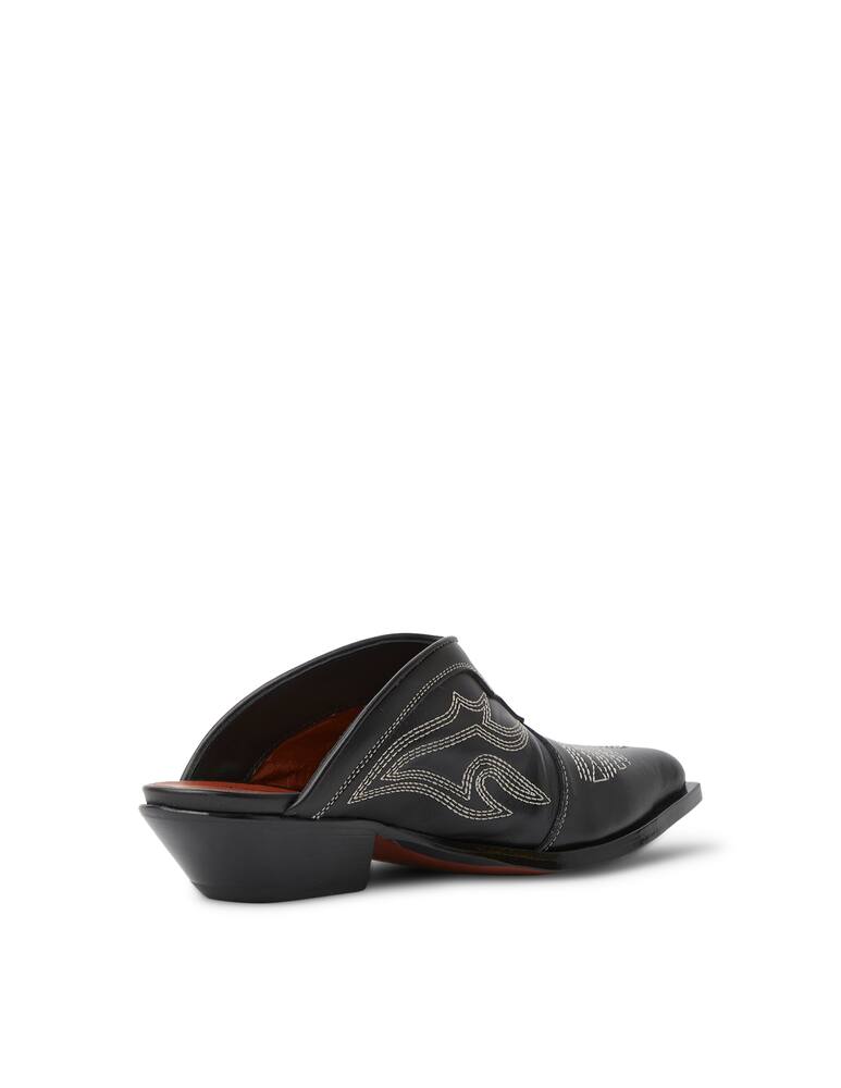 rinascente Sonora Tulum calf leather mules - black