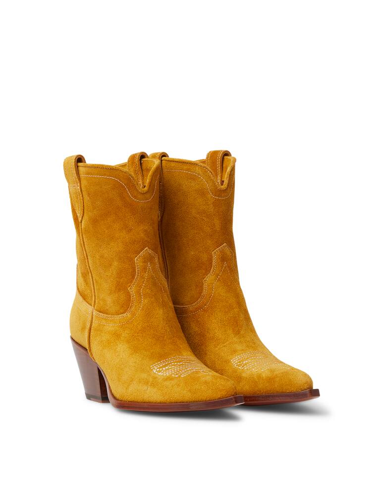 rinascente Sonora Perla velvet boots - brown