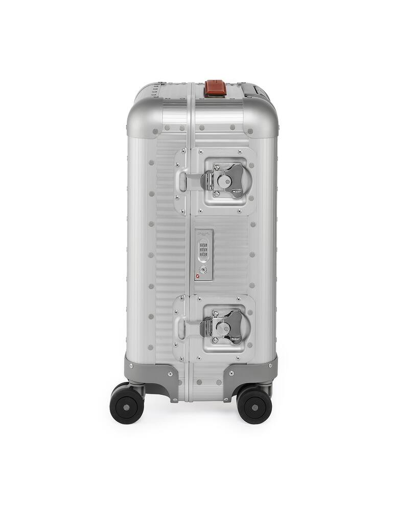 rinascente Fabbrica Pelletterie Milano Bank Spinner 53 Bagaglio A Mano - Argento