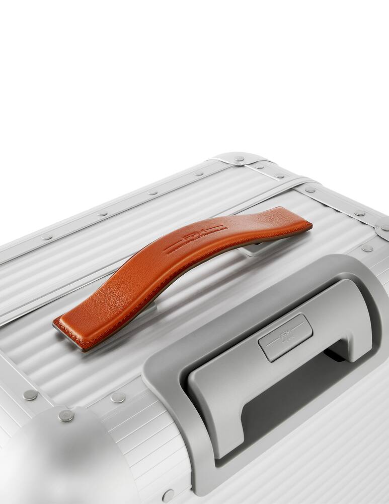 rinascente Fabbrica Pelletterie Milano Bank Spinner 68 Check In Luggage - Silver