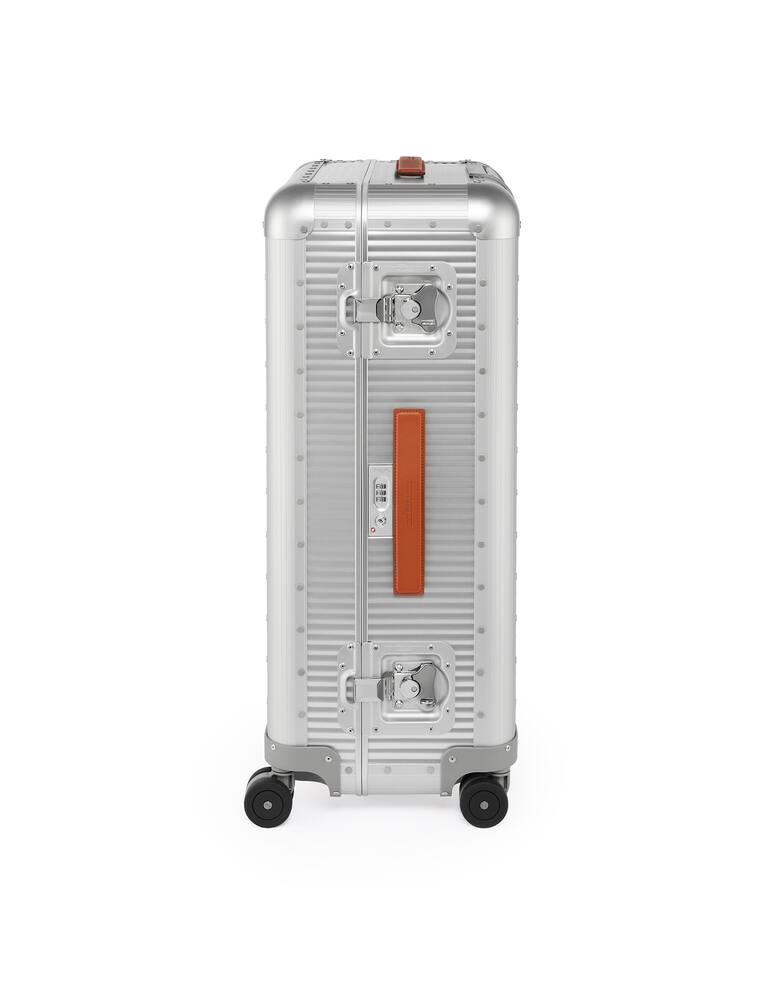 rinascente Fabbrica Pelletterie Milano Bank Spinner 76 Check In Luggage - Silver
