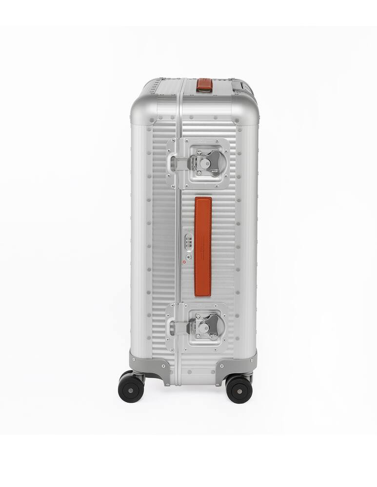 rinascente Fabbrica Pelletterie Milano Bank Spinner 61 Bagaglio Da Stiva - Argento