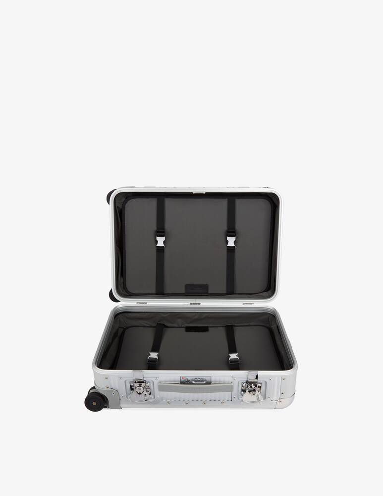 rinascente Fabbrica Pelletterie Milano Bank S Spinner 68 Bagaglio Da Stiva - Argento