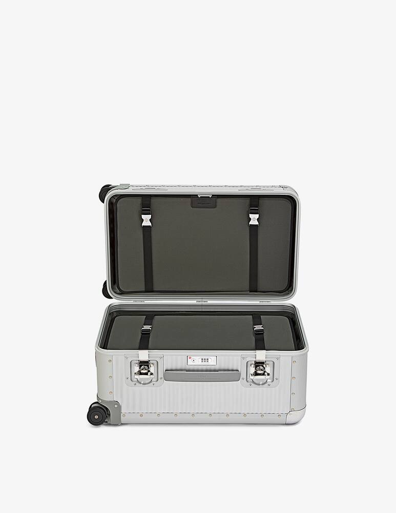 rinascente Fabbrica Pelletterie Milano Bank S Trunk On Wheels Check In Luggage - Silver