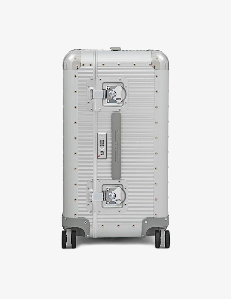 rinascente Fabbrica Pelletterie Milano Bank S Trunk On Wheels Check In Luggage - Silver