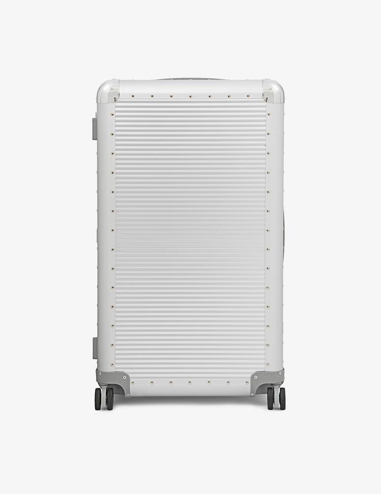 rinascente Fabbrica Pelletterie Milano Bank S Spinner 84 Check In Luggage - Silver