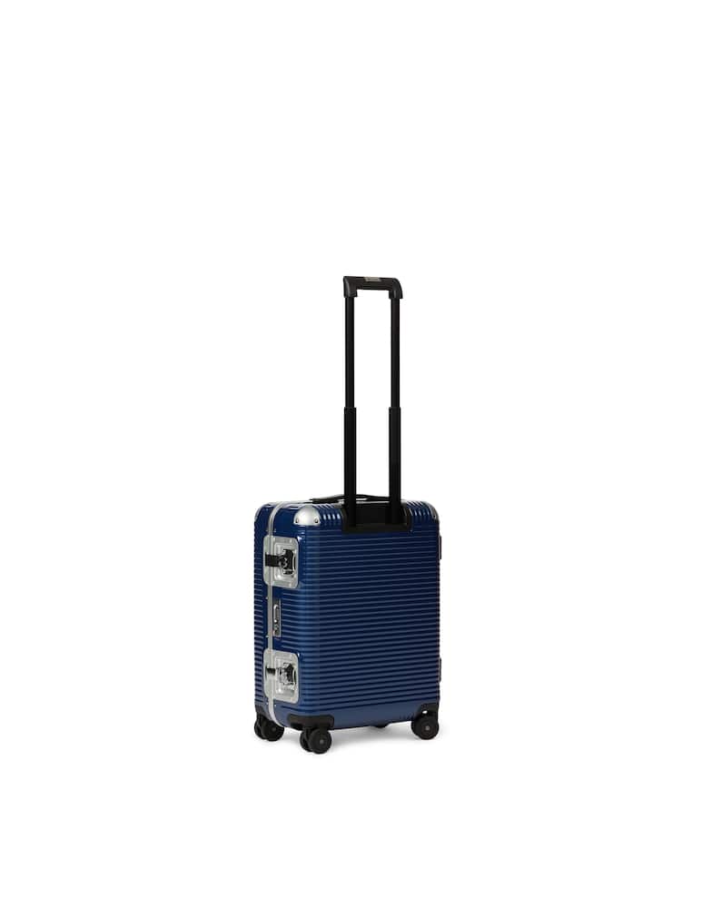 rinascente Fabbrica Pelletterie Milano Bagaglio a mano Trolley Bank Light Spinner 55 - blu
