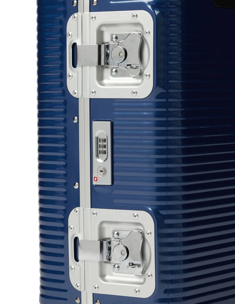 rinascente Fabbrica Pelletterie Milano Bagaglio a mano Trolley Bank Light Spinner 55 - blu