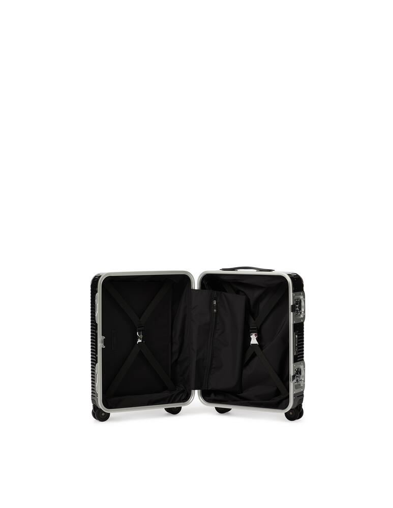 rinascente Fabbrica Pelletterie Milano Bagaglio a mano Trolley Bank Light Spinner 55 - nero