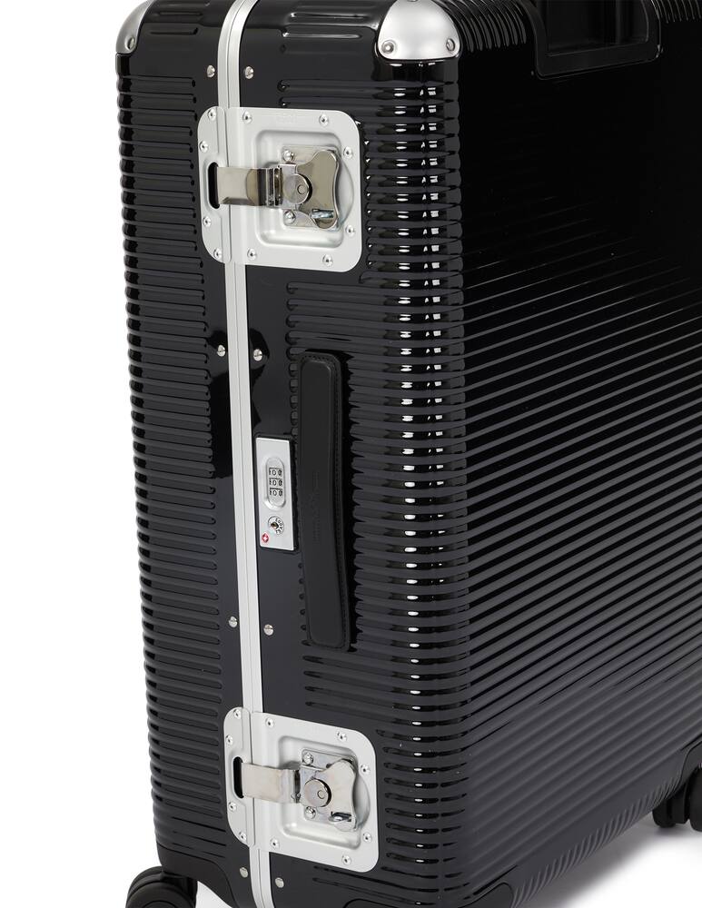 rinascente Fabbrica Pelletterie Milano Check-in Bank Light Spinner 76 trolley - black