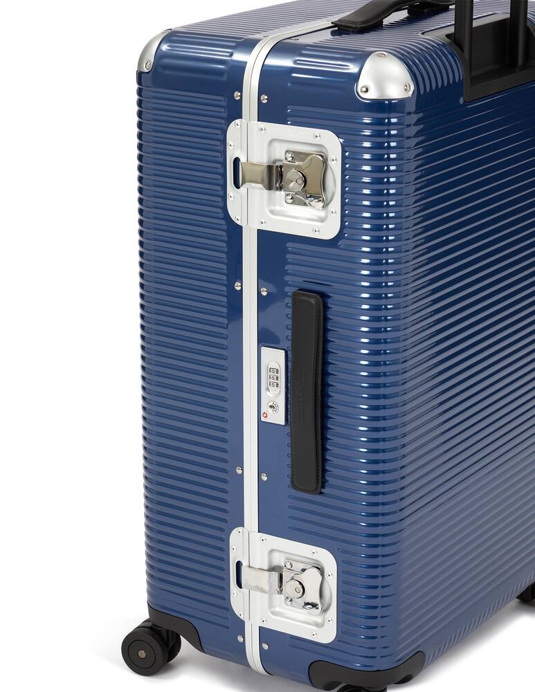 rinascente Fabbrica Pelletterie Milano Bagaglio da stiva Bank Light Trunk on wheels - blu