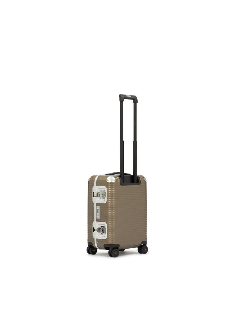 rinascente Fabbrica Pelletterie Milano Bagaglio a mano Trolley Bank Light Spinner 53 - marrone