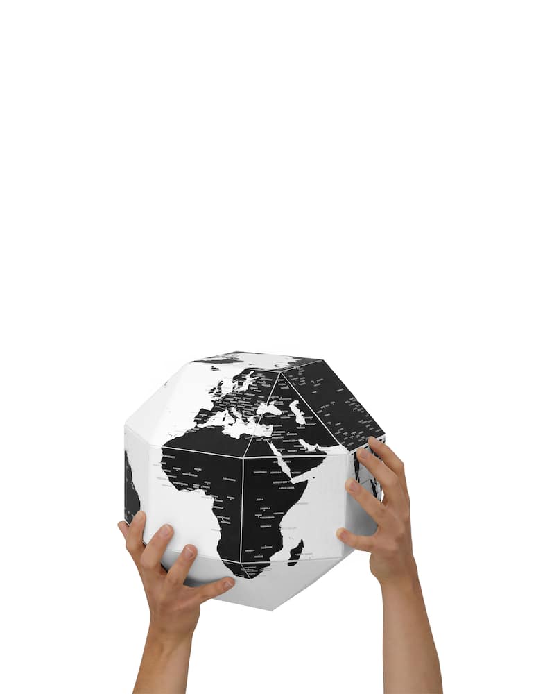 rinascente Palomar Dear World globo di carta pinnabile città - Nero