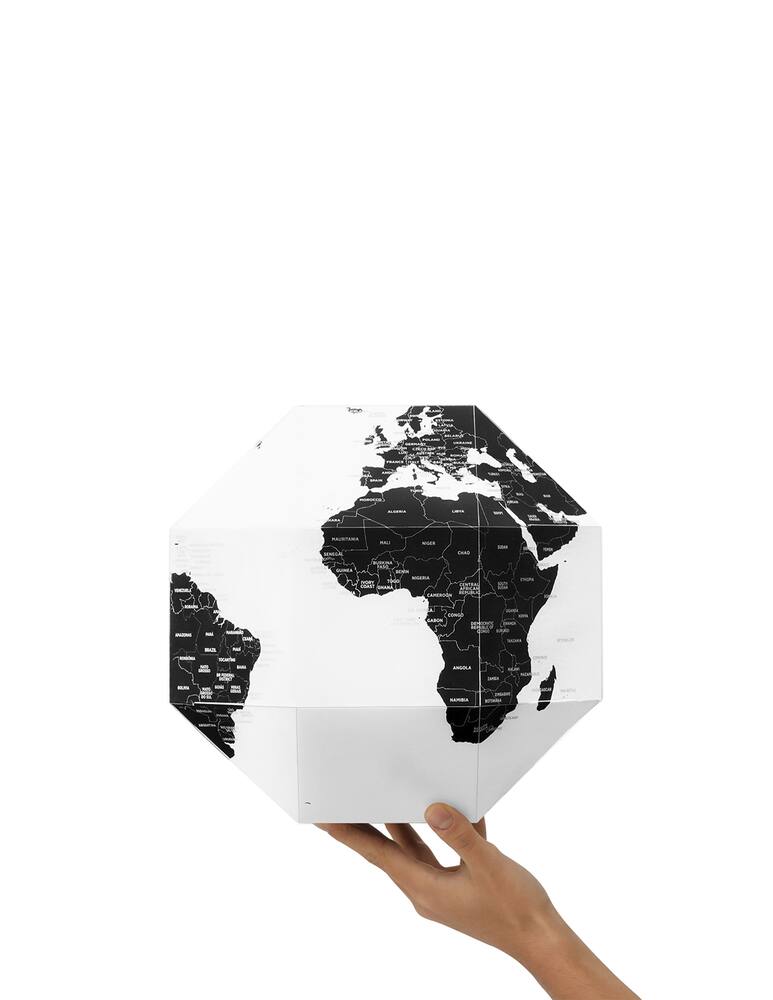 rinascente Palomar Dear World globo di carta pinnabile nazioni - Nero