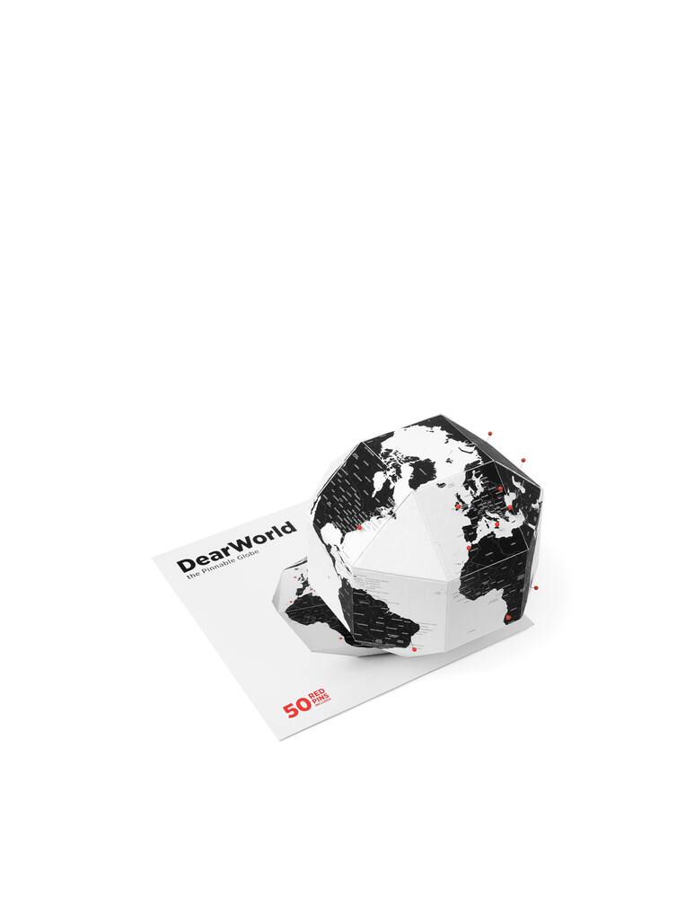 rinascente Palomar Dear World globo di carta pinnabile nazioni - Nero