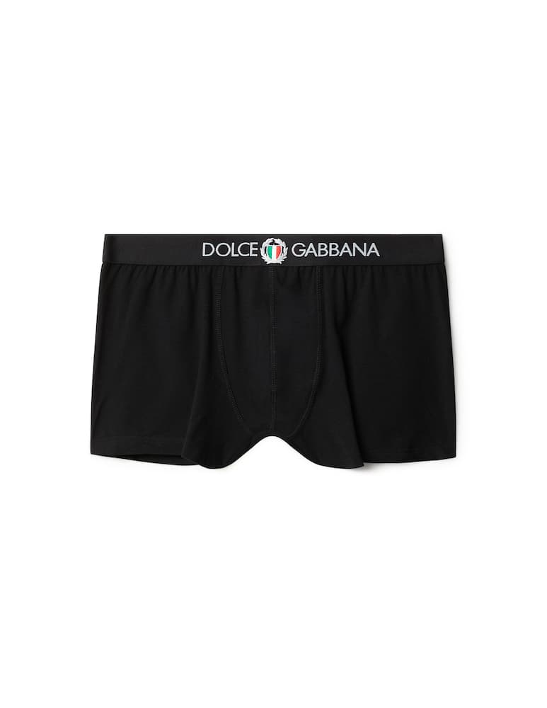 Dolce & Gabbana Boxer a tinta unita in Cotone - immagine 1 Dolce & Gabbana Boxer a tinta unita in Cotone - immagine 1